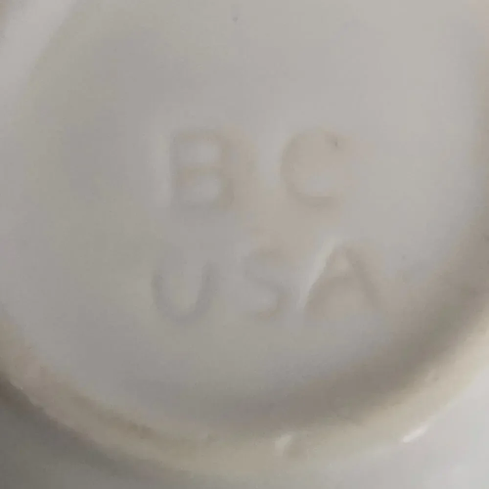 Buffalo China Green Stripe Restaurant Ware Soup Chili Cups Set of 4 USA
